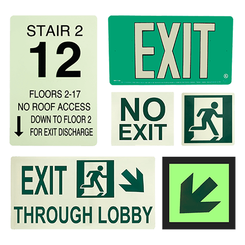 EGRESS SIGNAGE | Stair Components