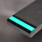 Perma Tread Safe T Nose Black Glow Lights Off | Polymer Stair Treads