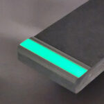 Perma Tread Safe T Nose Silver Glow Lights Off | Polymer Stair Treads