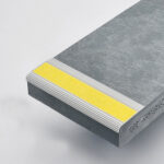 Perma Tread Safe T Nose Silver Yellow | Polymer Stair Treads